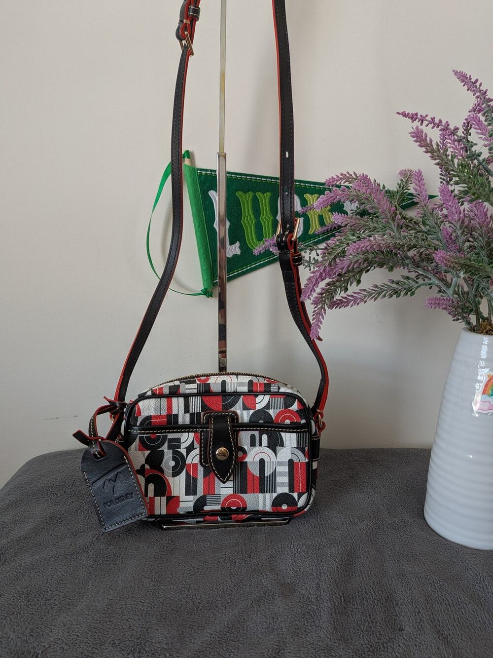 Dooney and Bourke Disney Mickey geometric camera bag